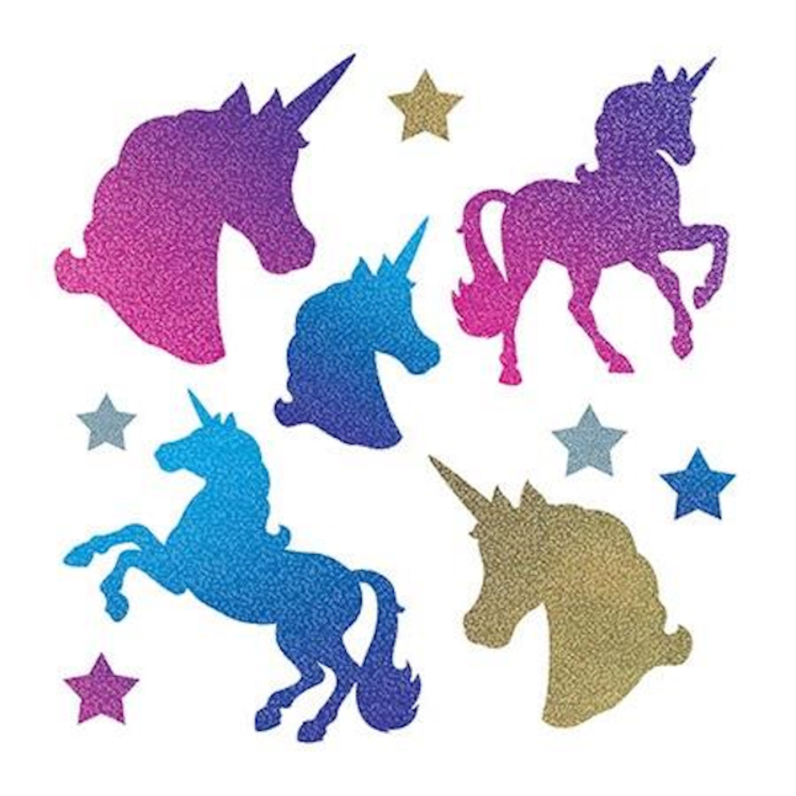 Prismatic Unicorn Cutout Decorations (Pack of 10)