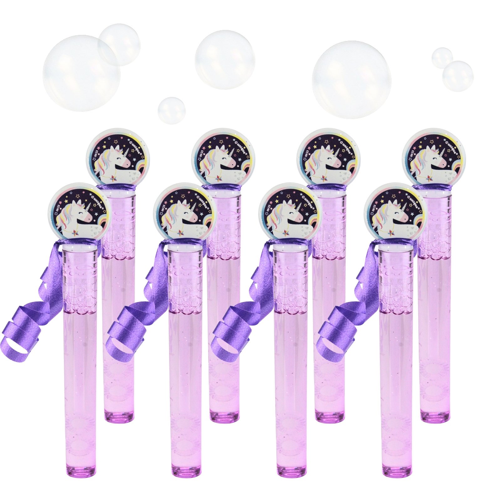 Hip Hooray Mini Unicorn Bubble Wands (Pack of 8) 