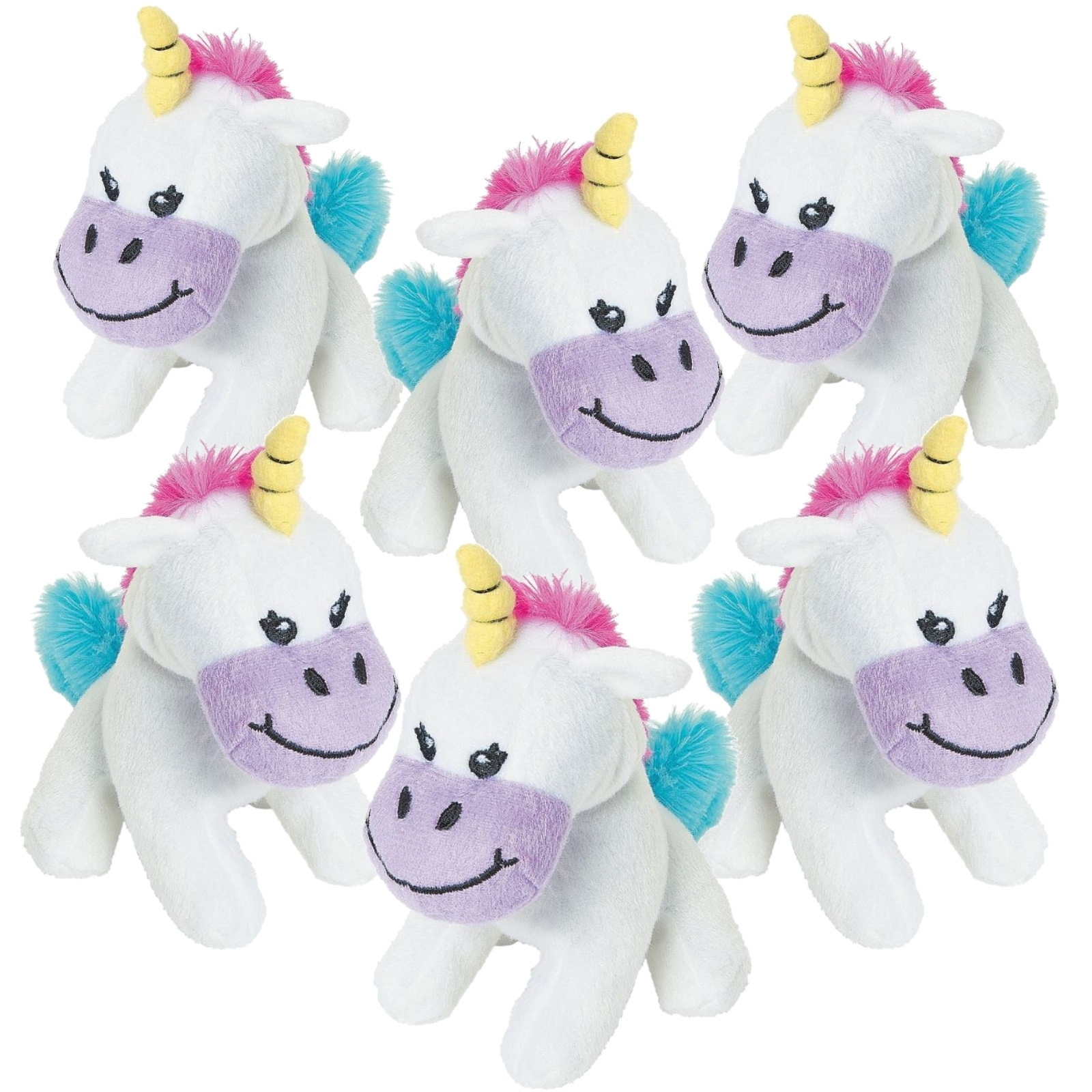 Small Stuffed Unicorns (Pack of 12)