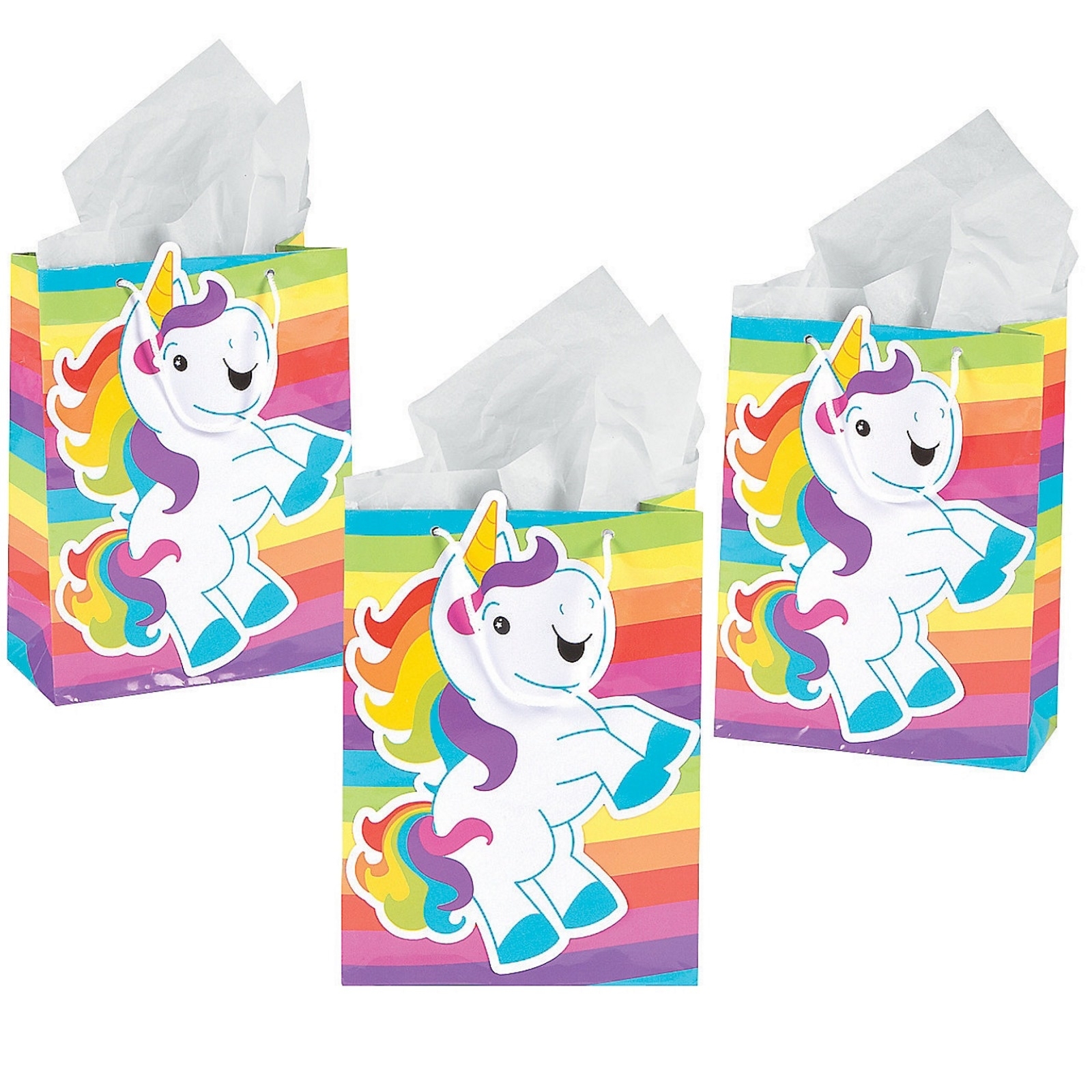 Unicorn Paper Gift Bags (Pack of 12)