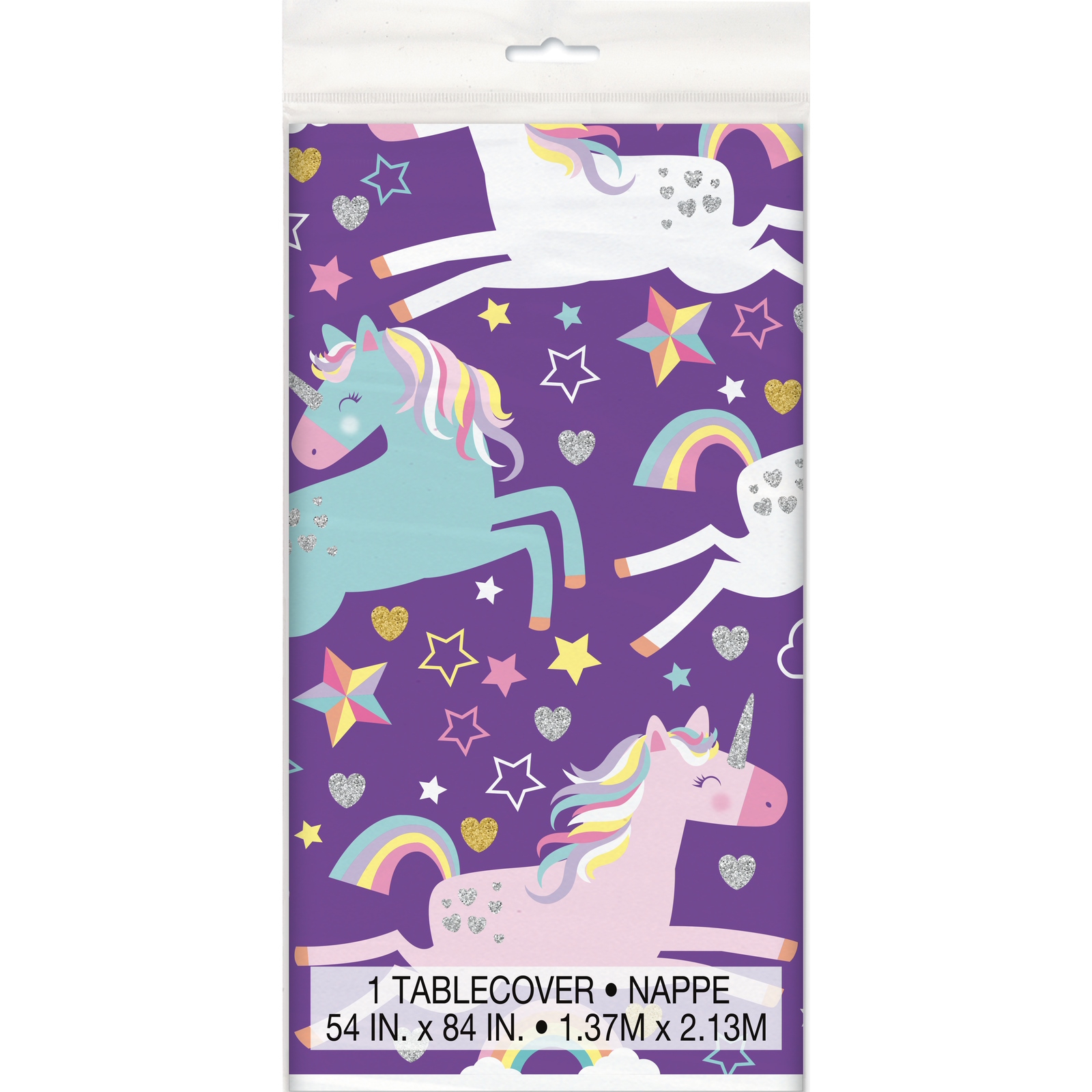 Hip Hooray Unicorn Plastic Tablecloth