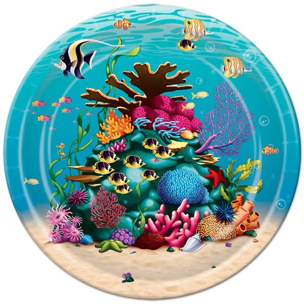 Under the Sea Large Paper Plates (Pack of 8)
