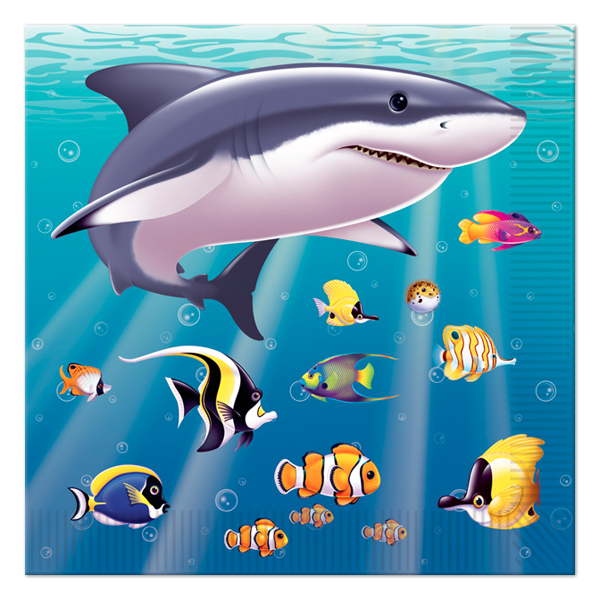 Under the Sea Small Napkins / Serviettes (Pack of 16)