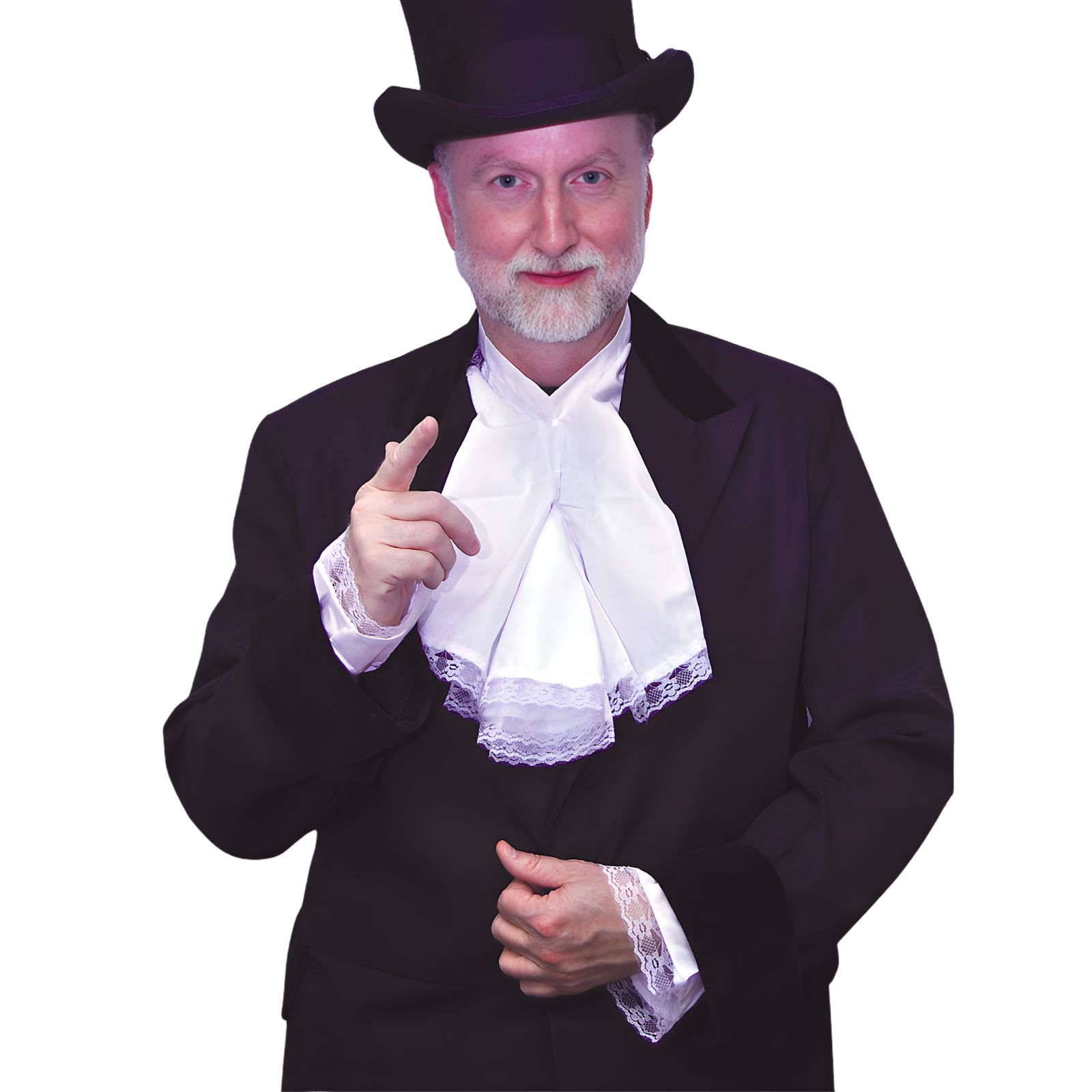 Adult Lace Colonial Jabot & Cuff Set