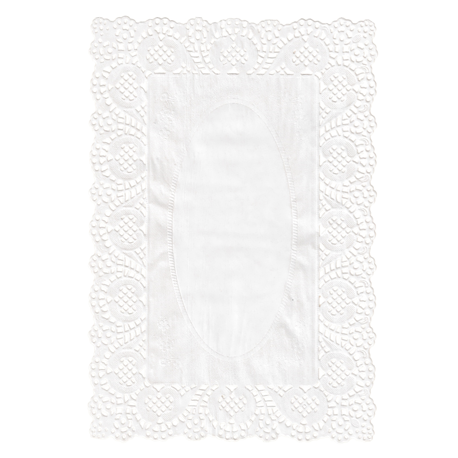Paper Rectangle Lace Doilies (Pack of 30) 