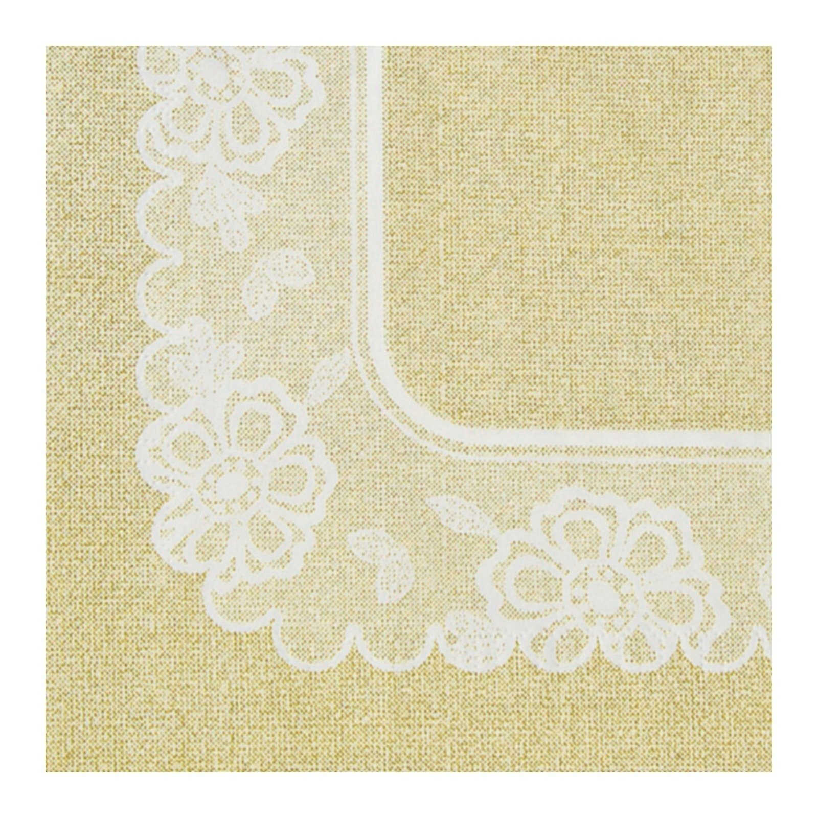 Vintage Burlap and Lace Small Paper Napkins / Serviettes (Pack of 16)