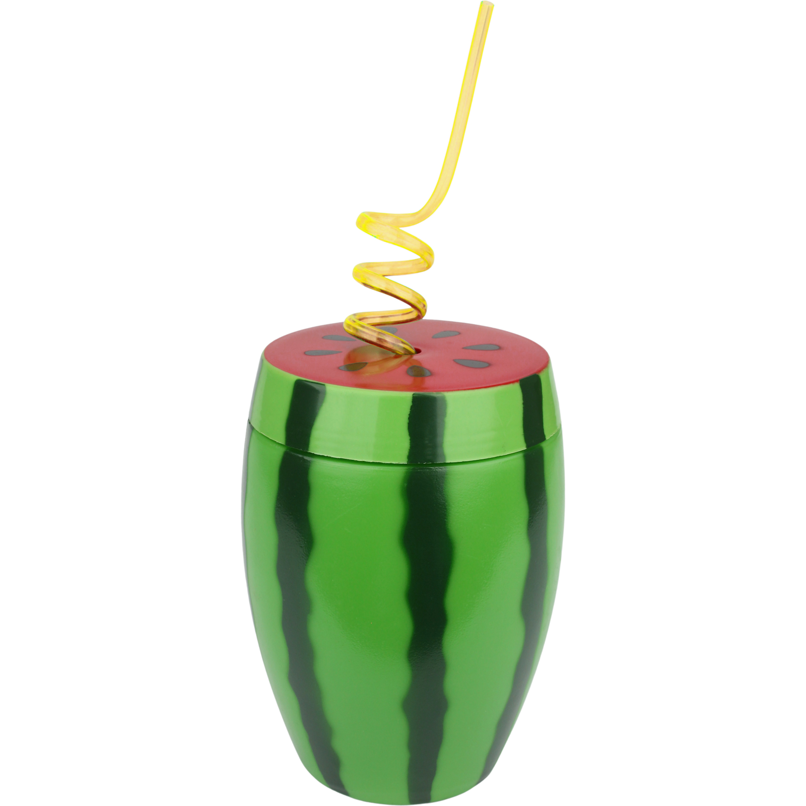 Watermelon Cup with Lid & Twisty Straw