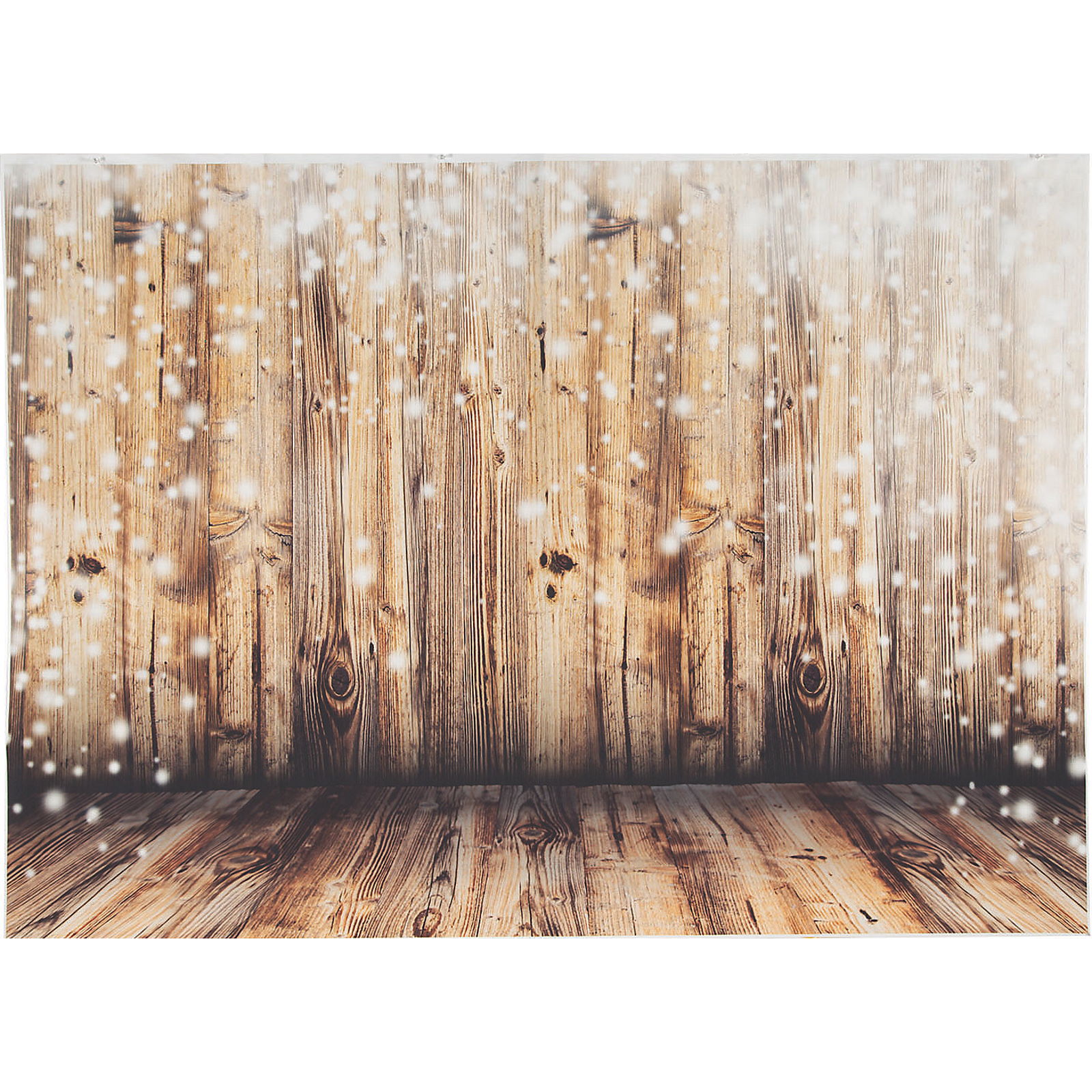 Rustic Twinkling Lights Large Fabric Wall Backdrop