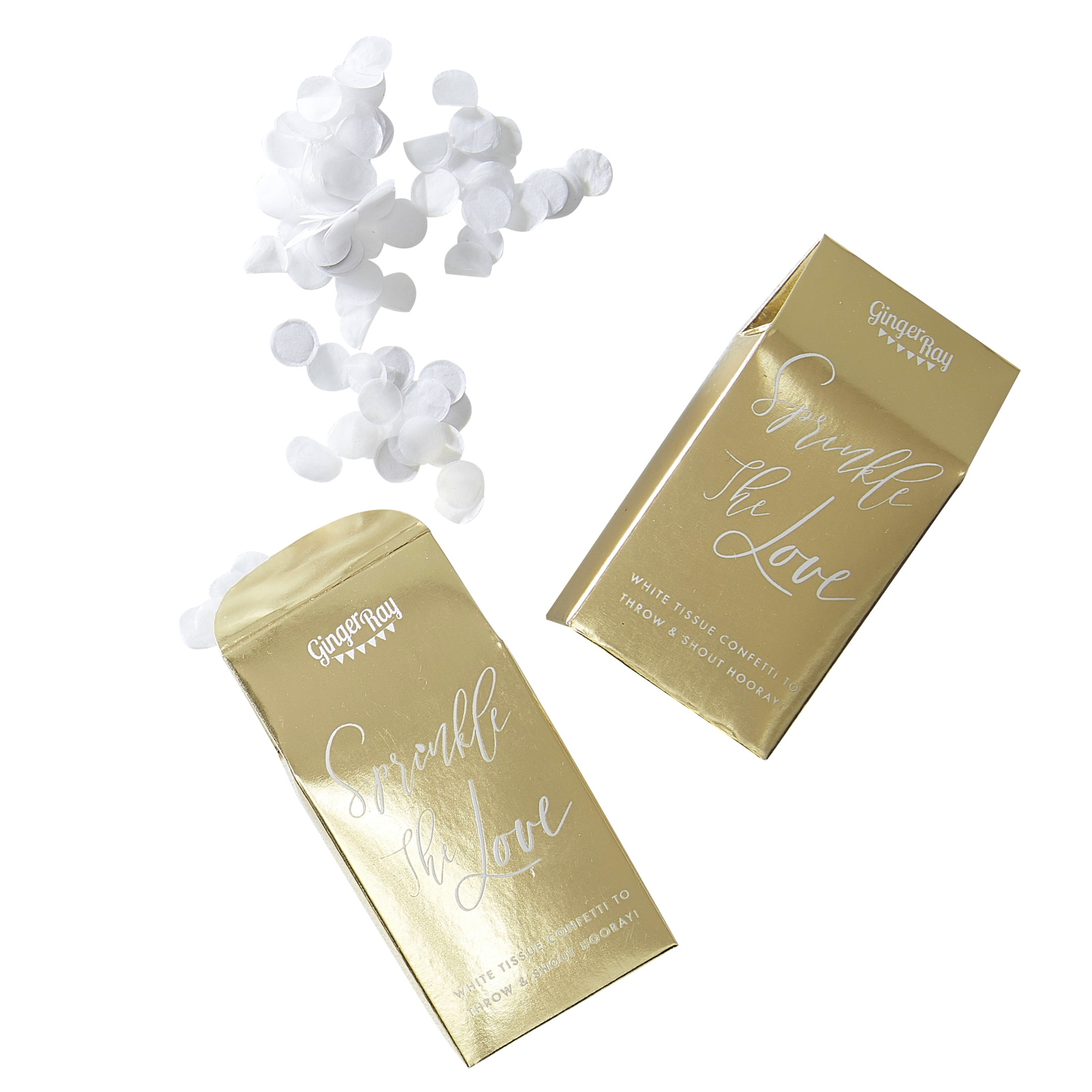 Ginger Ray Sprinkle With Love Gold Boxed Wedding Confetti (7g)  