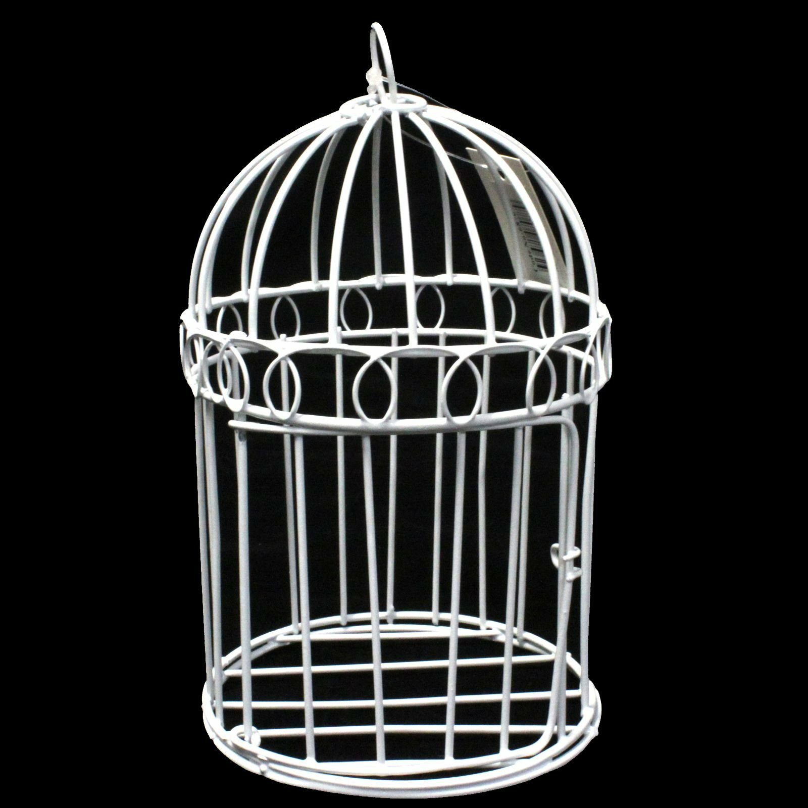 Small White Metal Bird Cage Decoration
