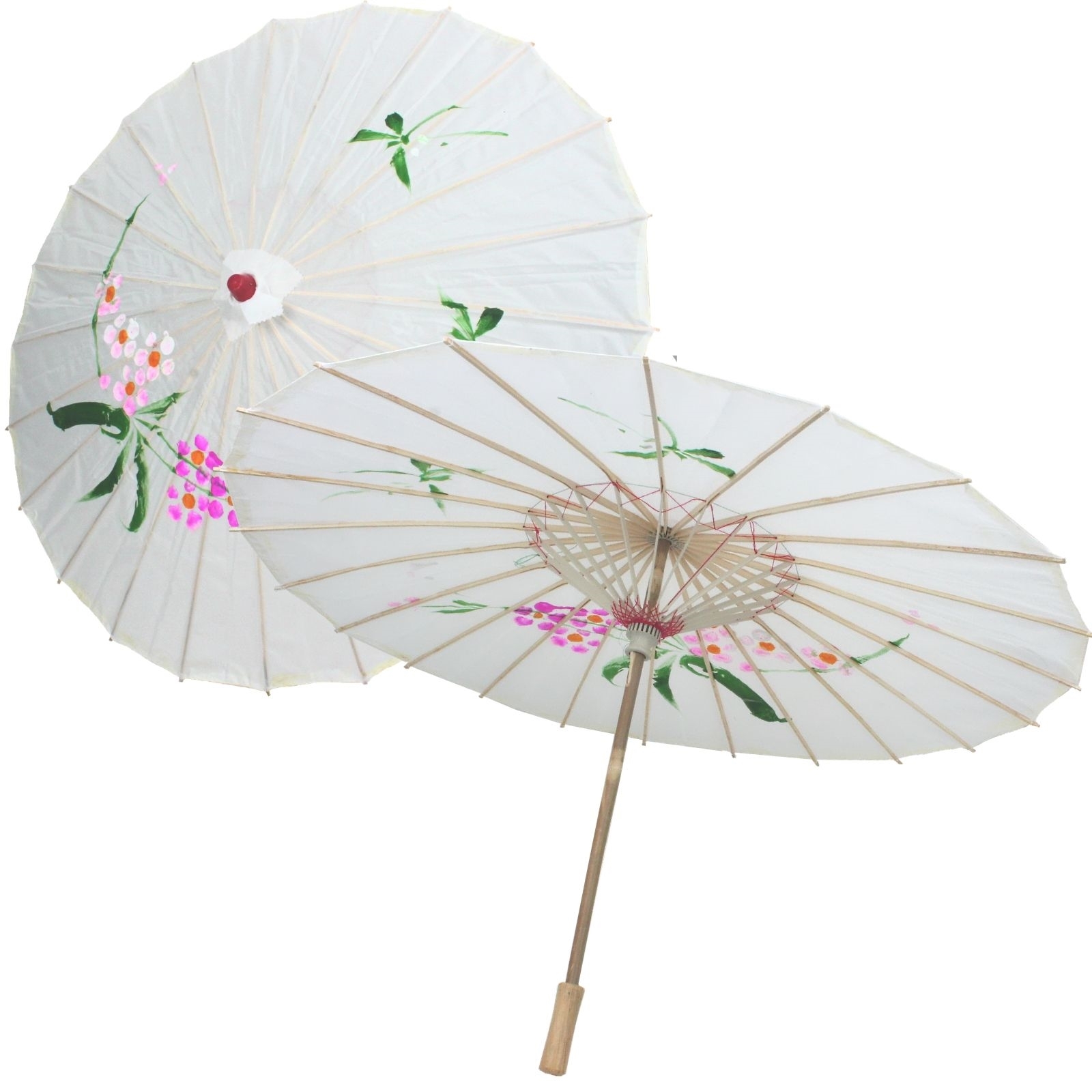 Large White Nylon Parasol