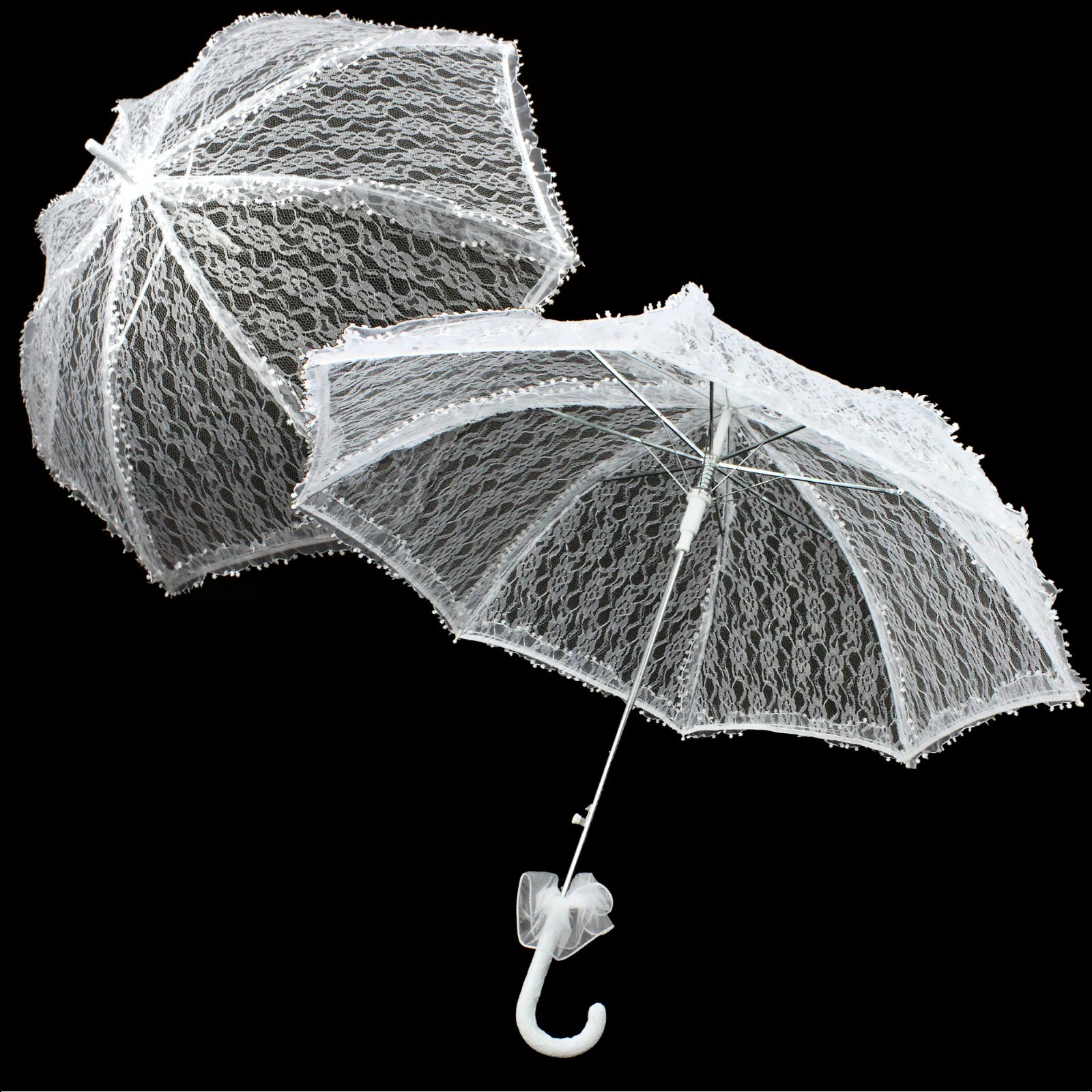 Large White Lace Umbrella