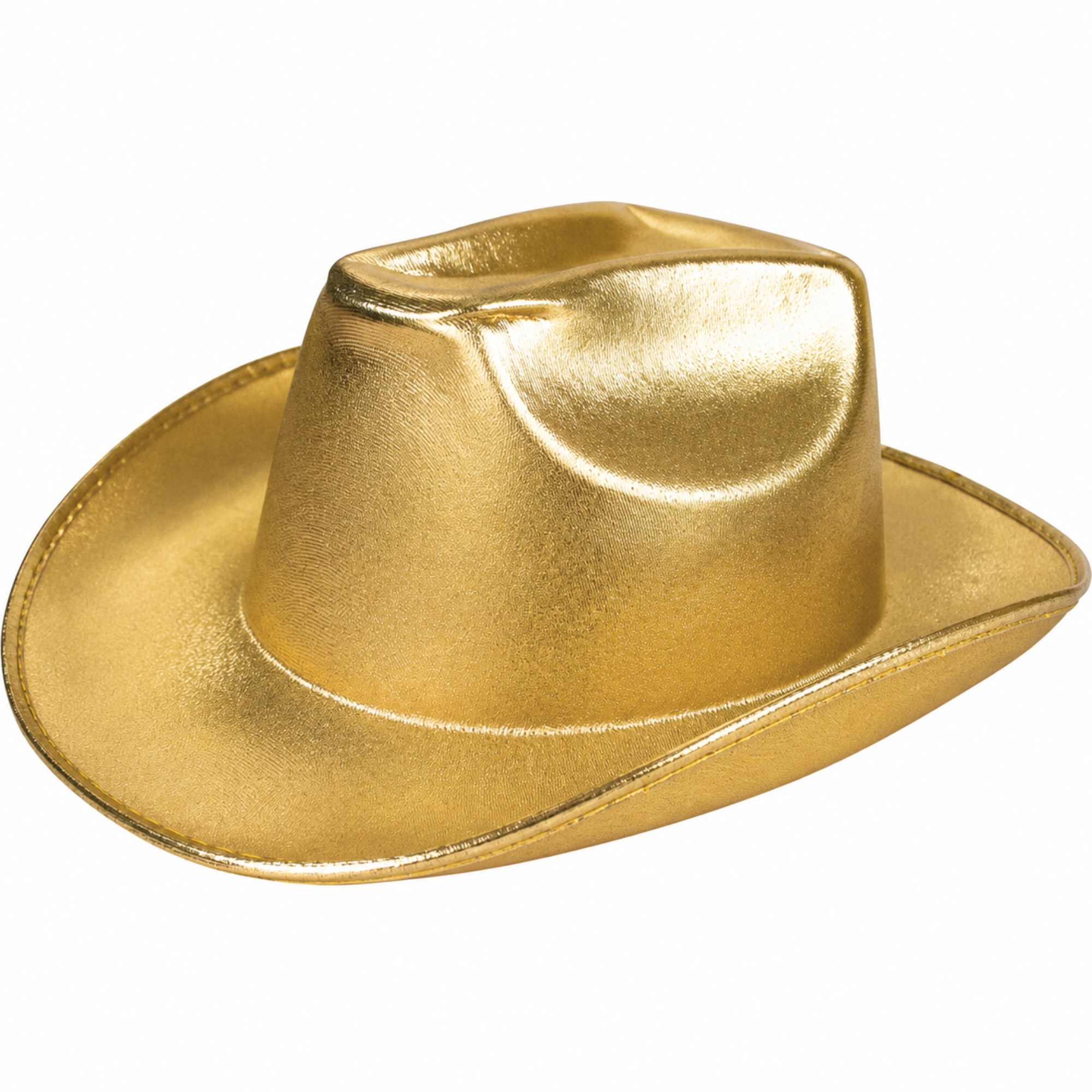 Adult Metallic Gold Western Cowboy Hat 