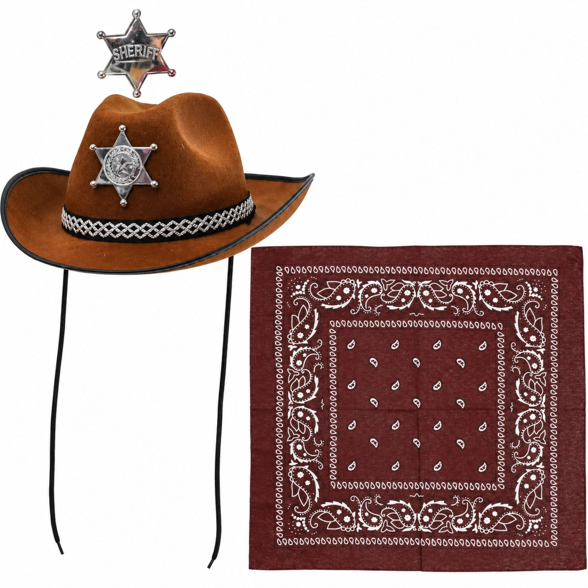Adult Cowboy Costume Accessory Set