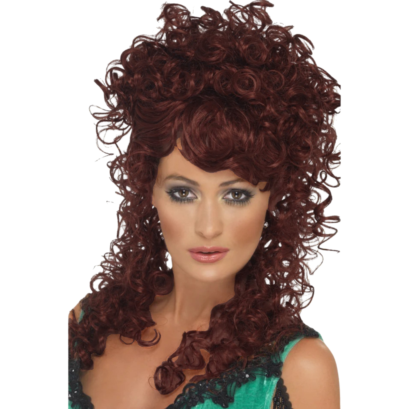 Adult Saloon Girl Auburn Wig