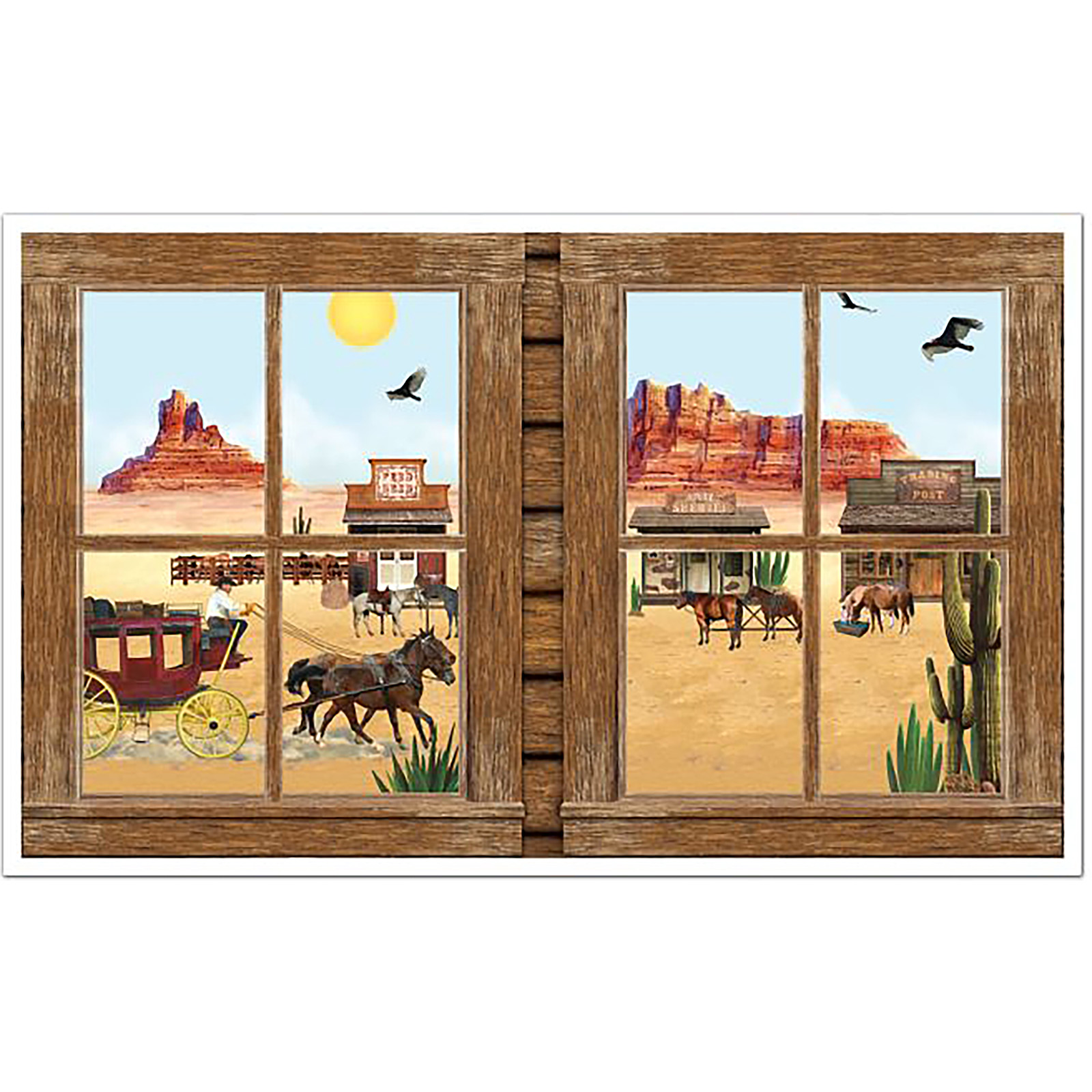 Western Window Insta View Decoration 