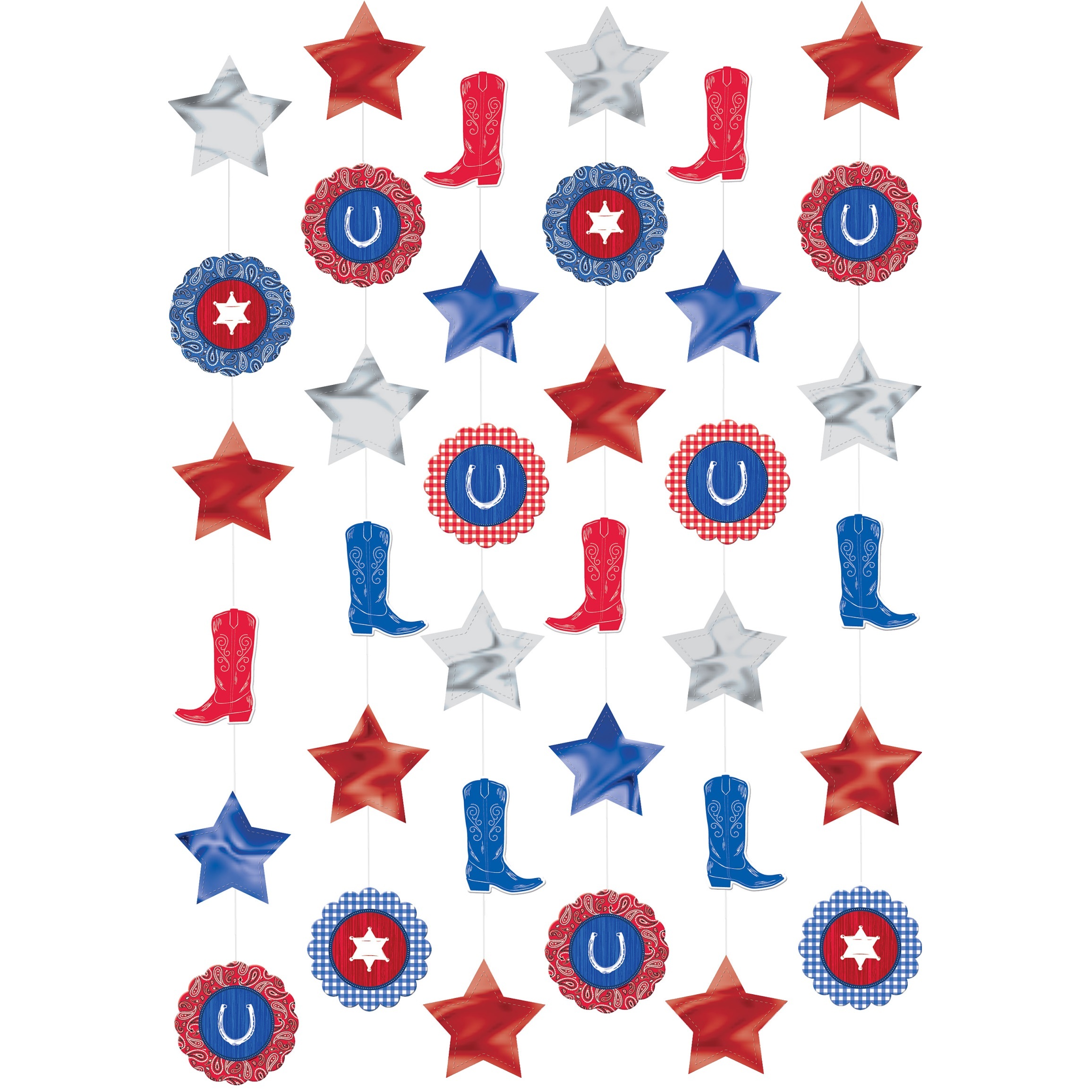 Bandana and Blue Jeans Western String Decoration