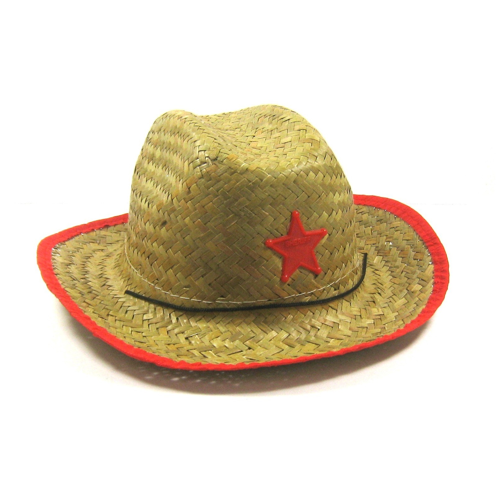 Cowboy Straw Hat (Red)