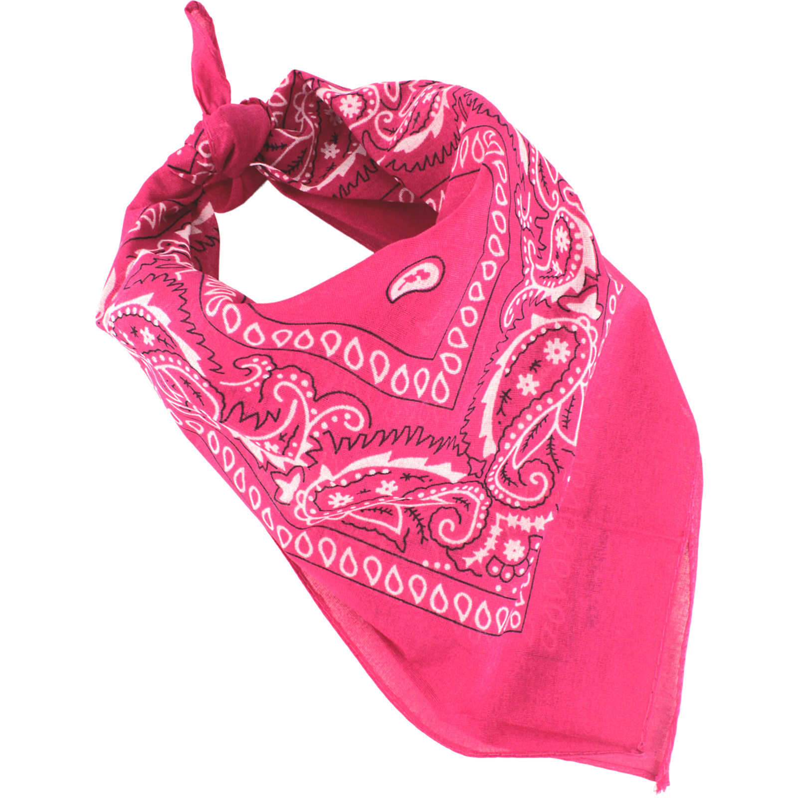 Hot Pink Paisley Bandana