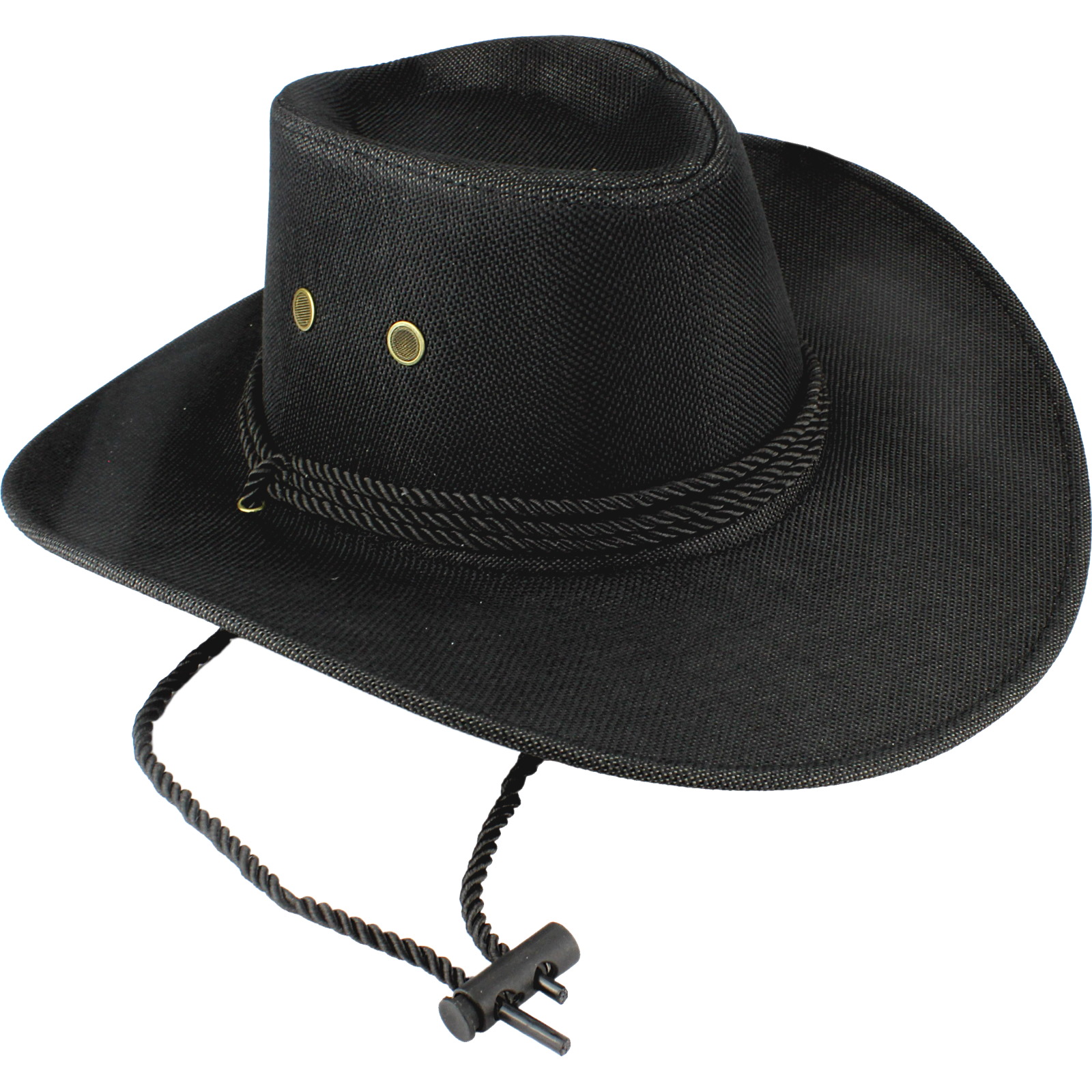 Adult Black Hemp Cowboy Hat