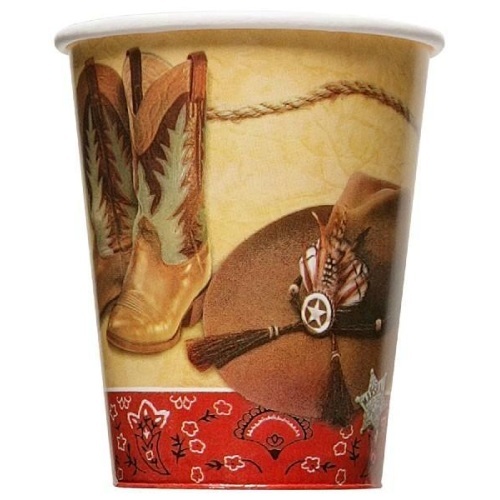 Western Paper Cups (Pack of 8)