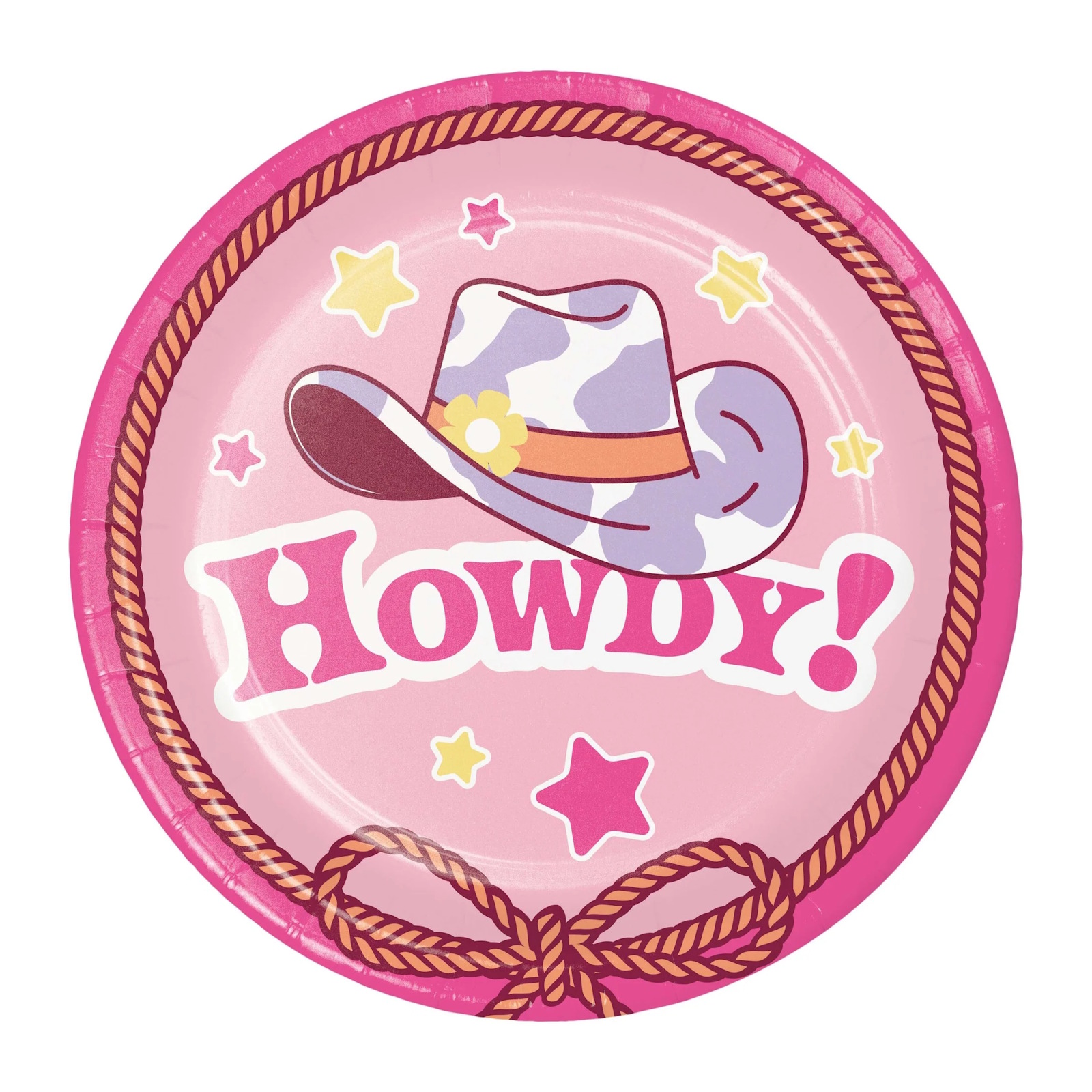 Boots and Bows Small Paper Plates (Pack of 8)