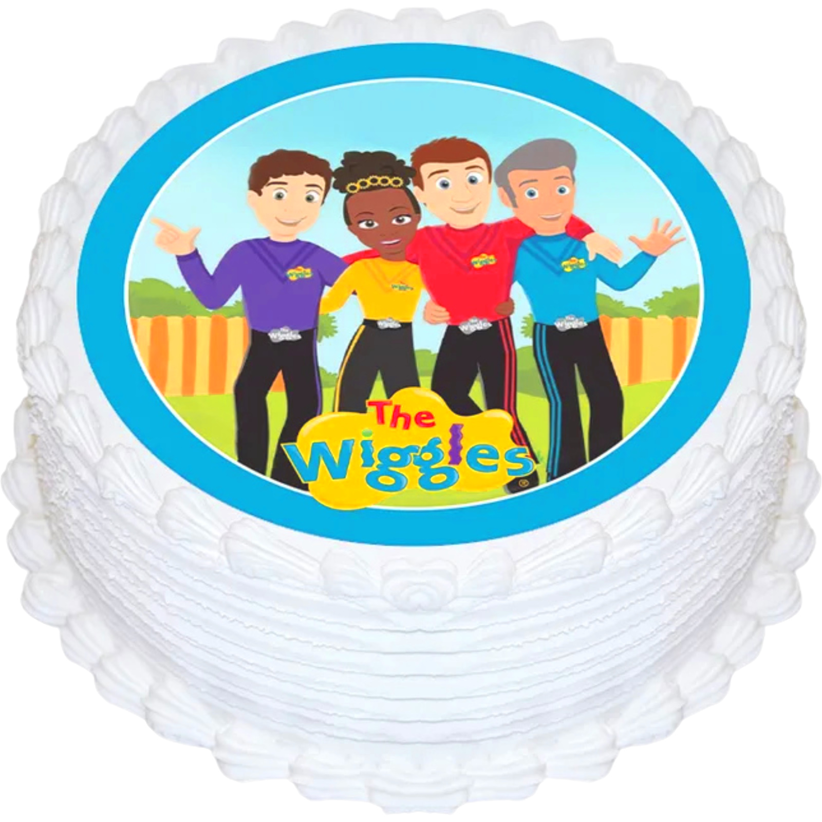 The Wiggles Round Edible Icing Cake Decoration