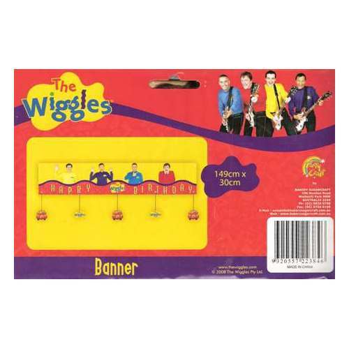 The Wiggles Happy Birthday Banner