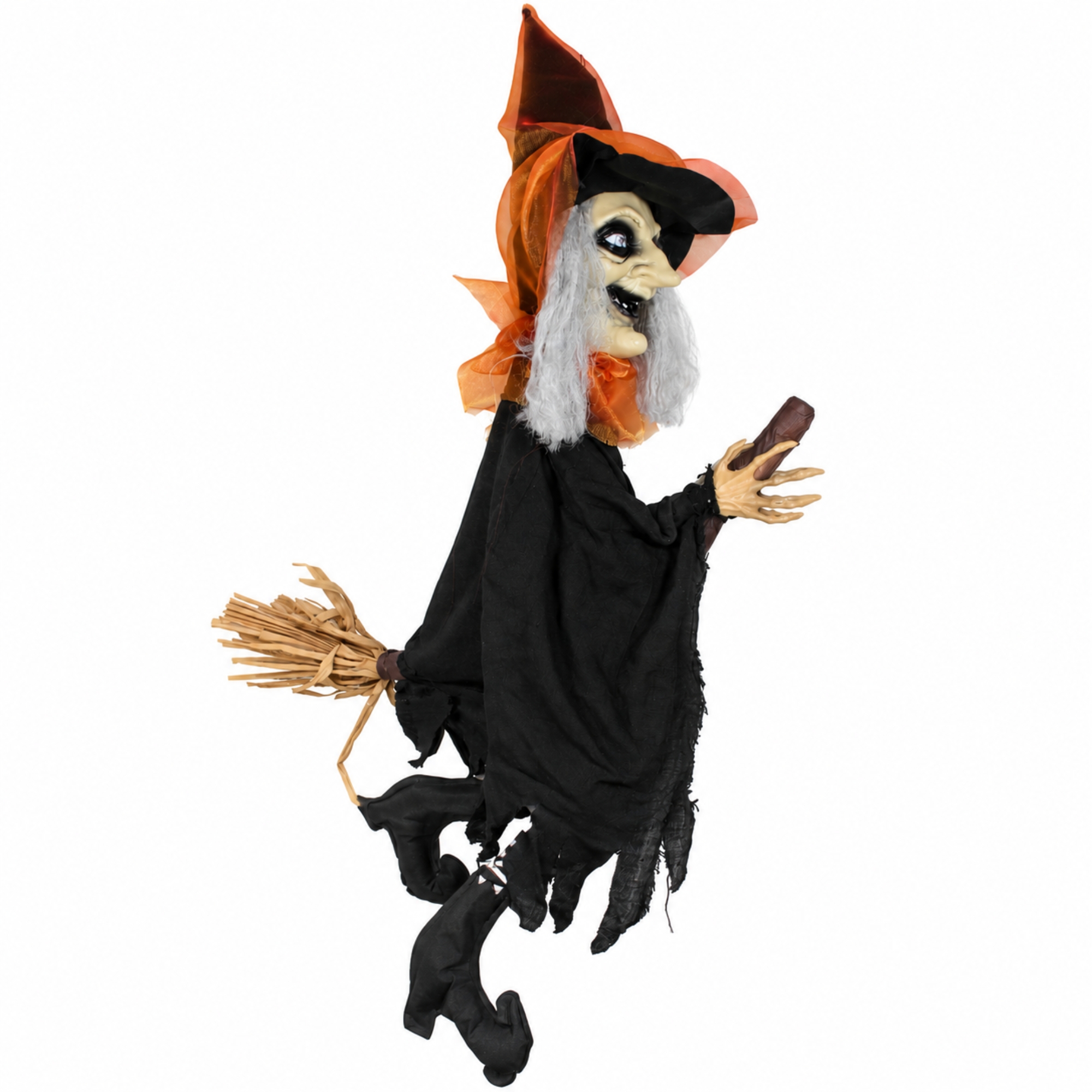 Animated Wicked Witch Hanging Decoration 1m
