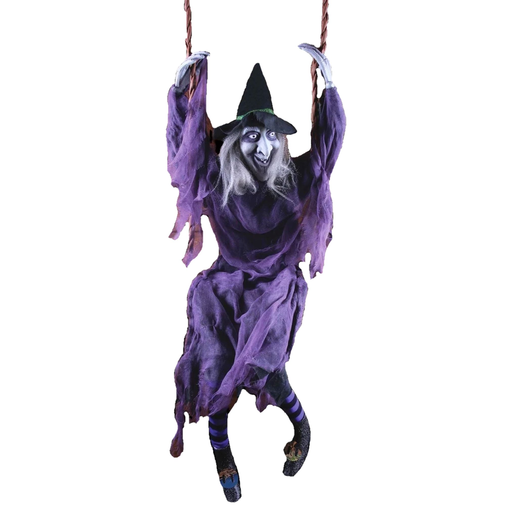 Swinging Witch Hanging Decoration 1.5m