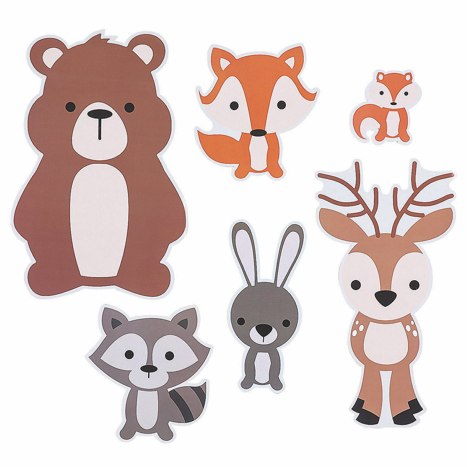 Woodland Animal Party Cutouts (Pack of 6)