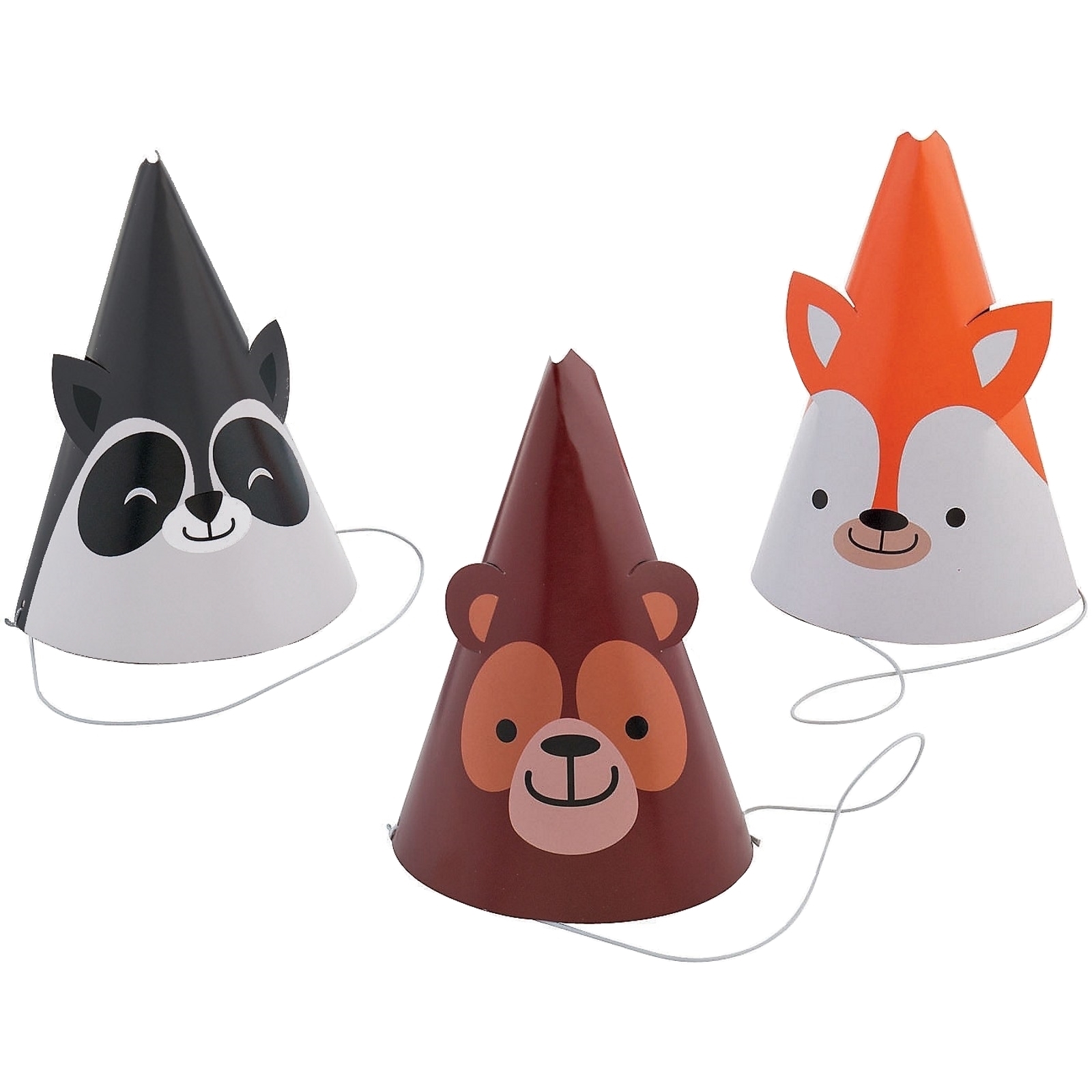 Woodland Party Hats (Pack of 12)