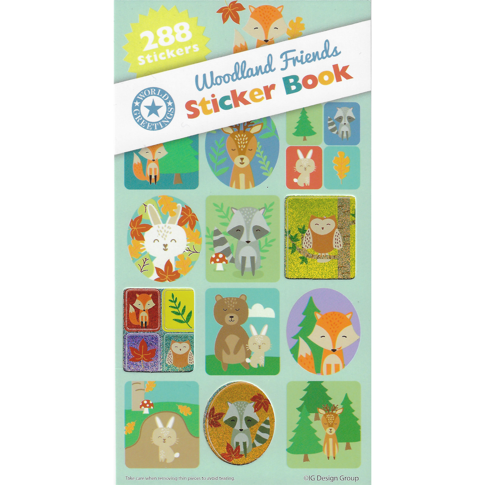 Woodland Friends Sticker Book (12 sheets) 