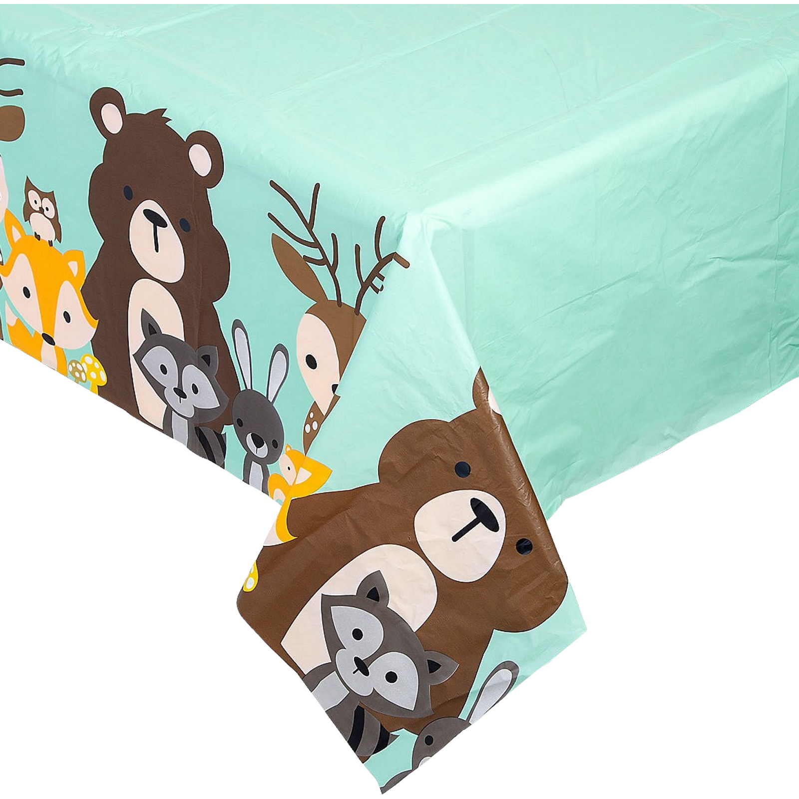 Woodland Party Plastic Tablecloth