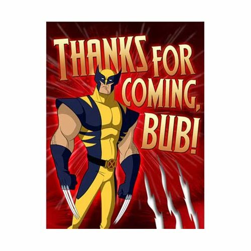 Wolverine Party Thank You Cards (Pack of 8)