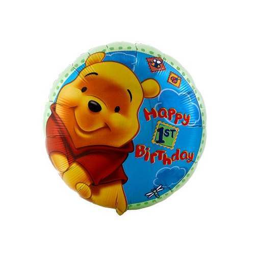 Winnie the Pooh 1st Birthday Helium Balloon