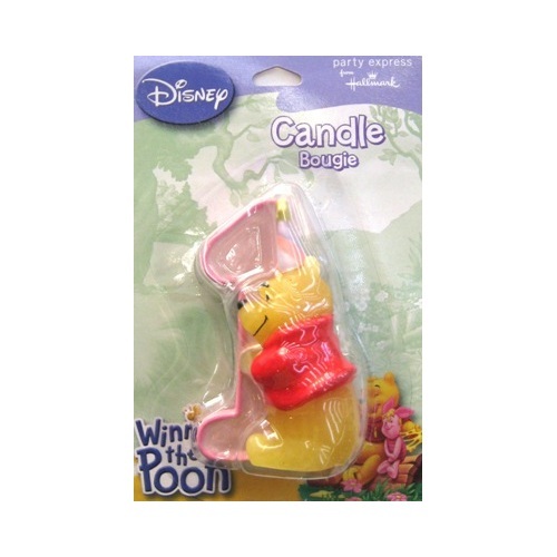 Winnie the Pooh 1st Birthday Candle - Girl