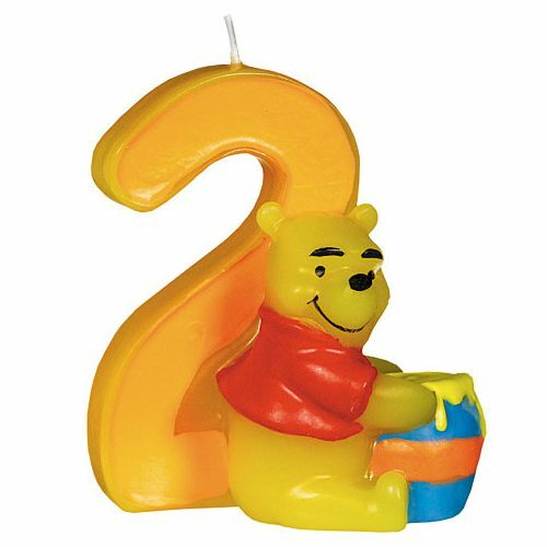 Winnie the Pooh 2nd Birthday Candle