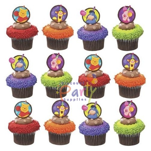 Winnie the Pooh Cupcake Picks (Pack of 12)