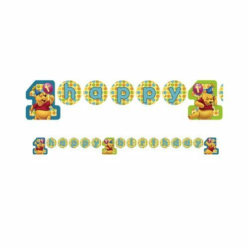 Winnie the Pooh Happy 1st Birthday Banner