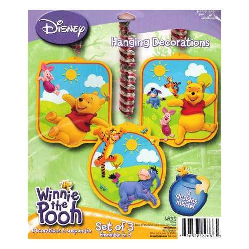 Winnie the Pooh Dangling Decorations (Set of 3)