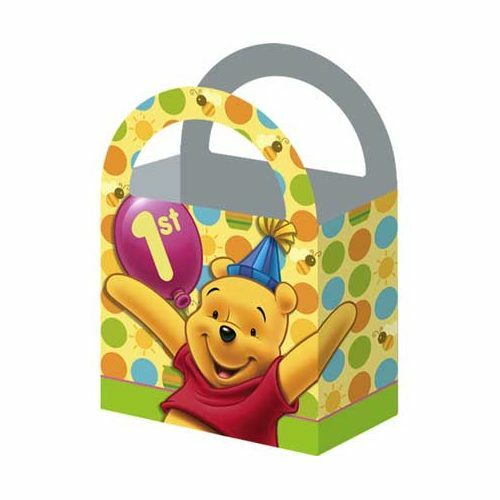 Winnie the Pooh 1st Birthday Lolly/Treat Boxes (Pack of 4)