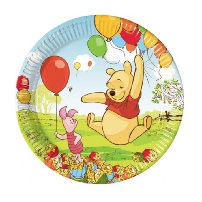 Winnie The Pooh Large Paper Plates (Pack of 10)