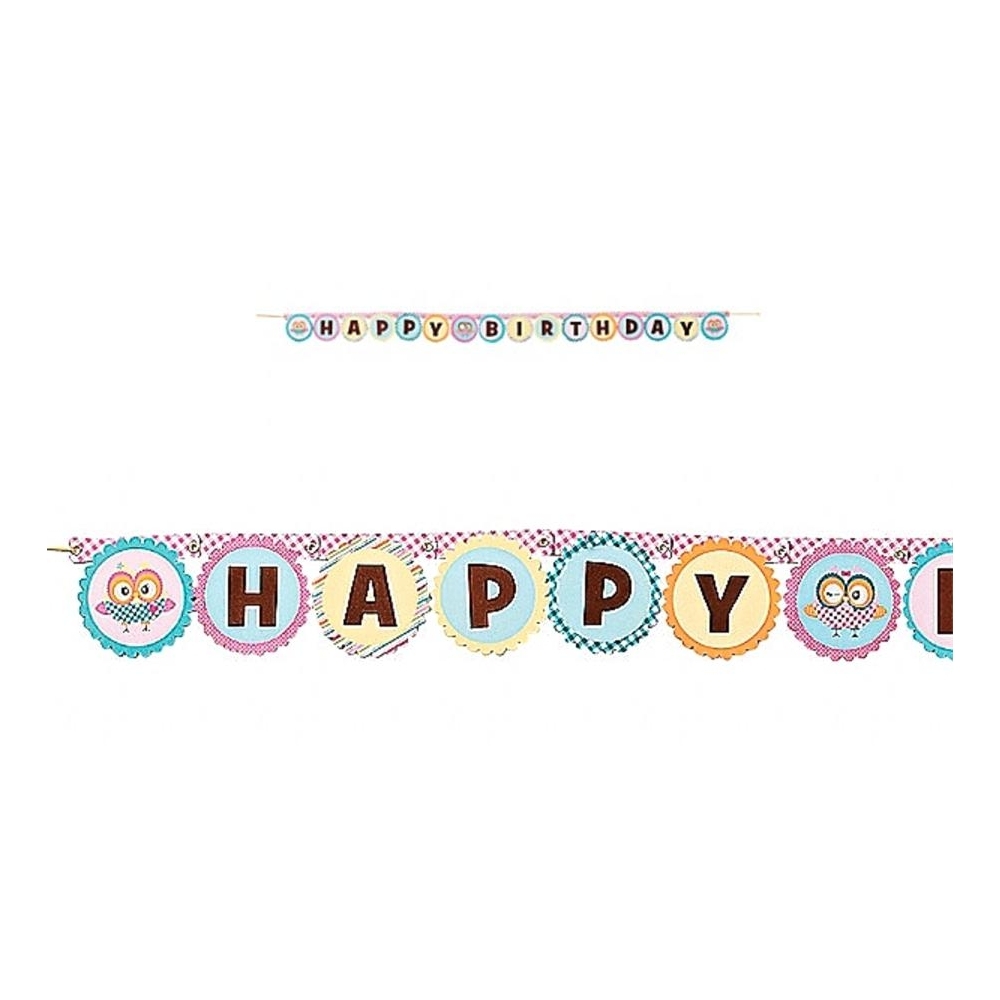 You're a Hoot Owl Happy Birthday Banner