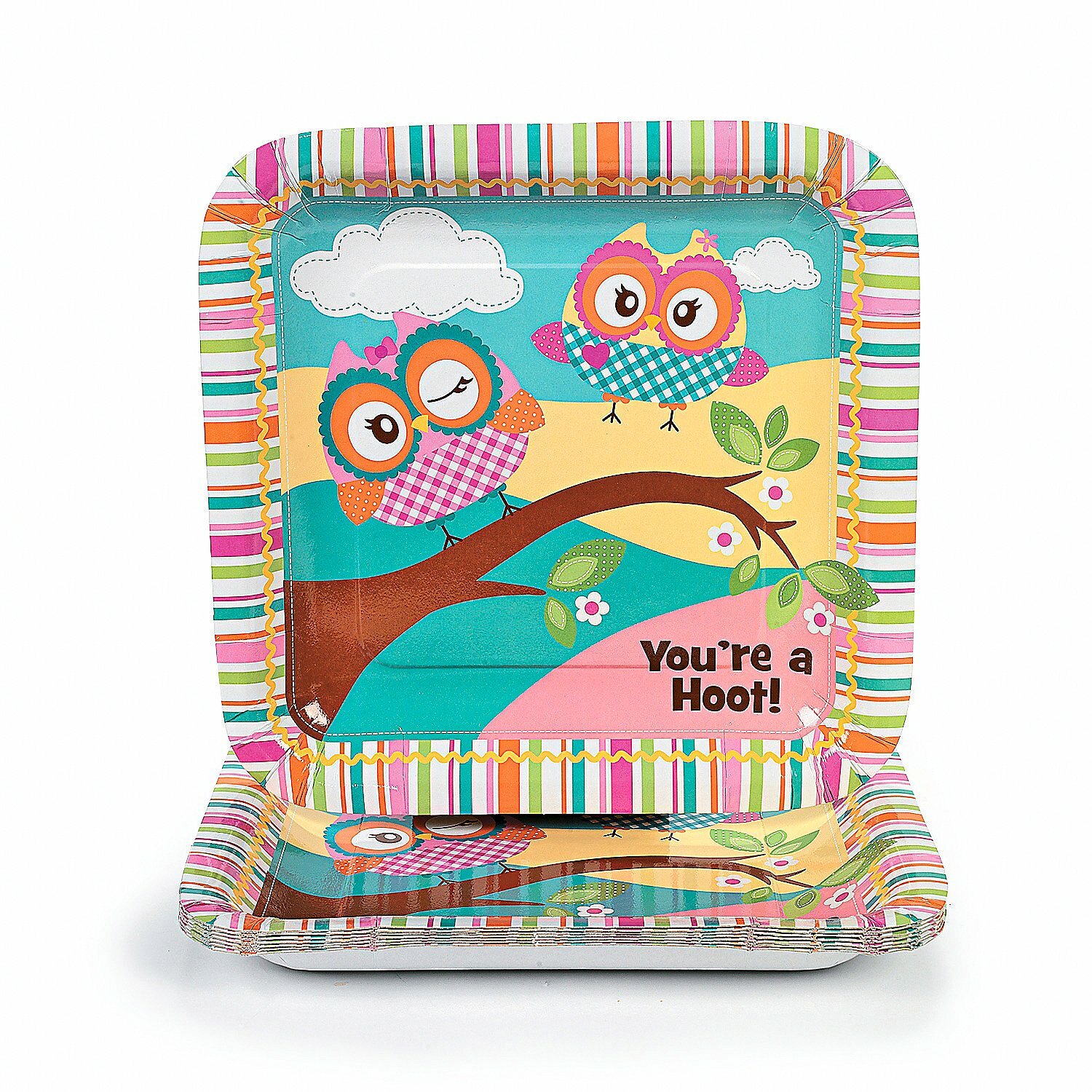 You're a Hoot Owl Large Paper Plates (Pack of 8)