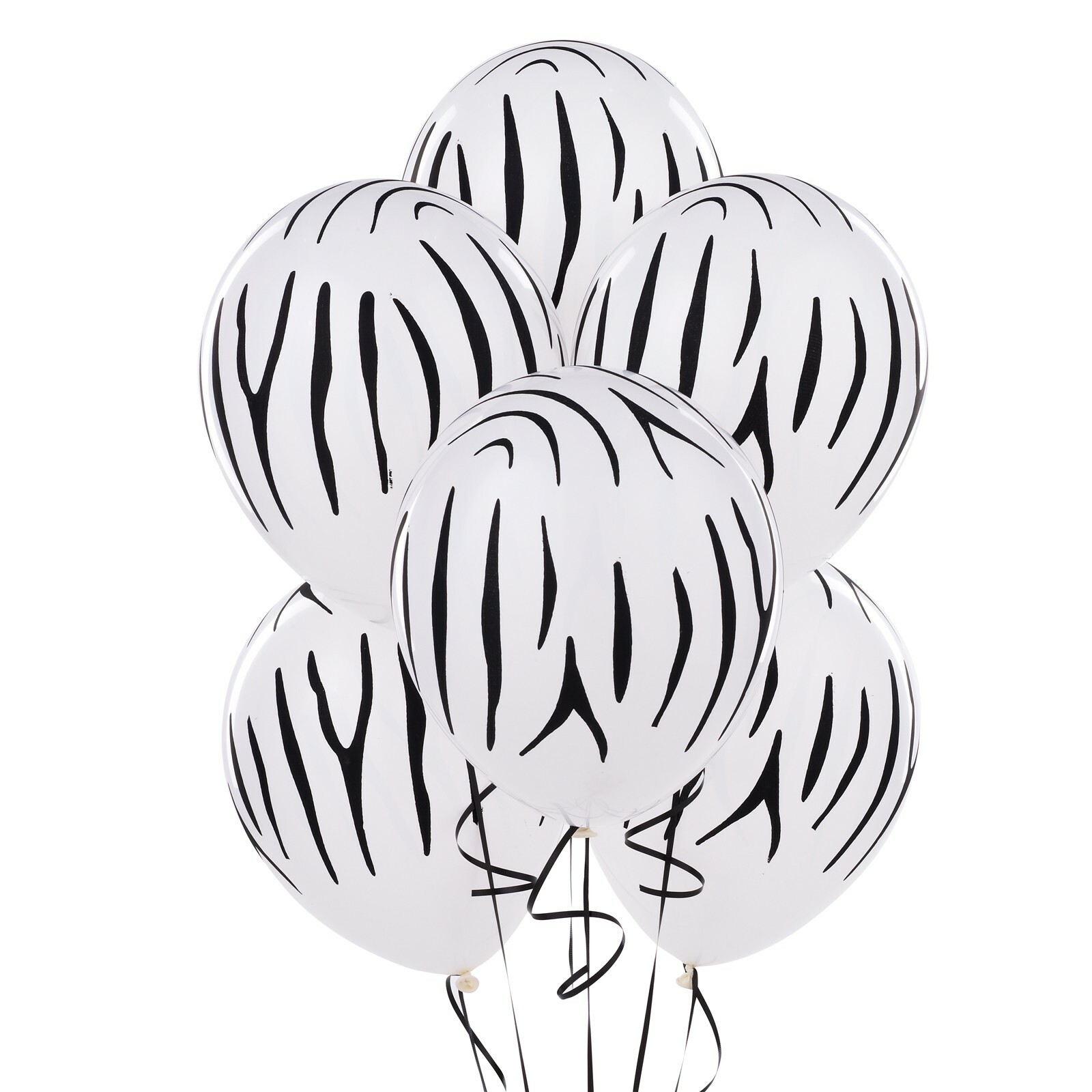 Zebra Stripe Balloons (Pack of 12)