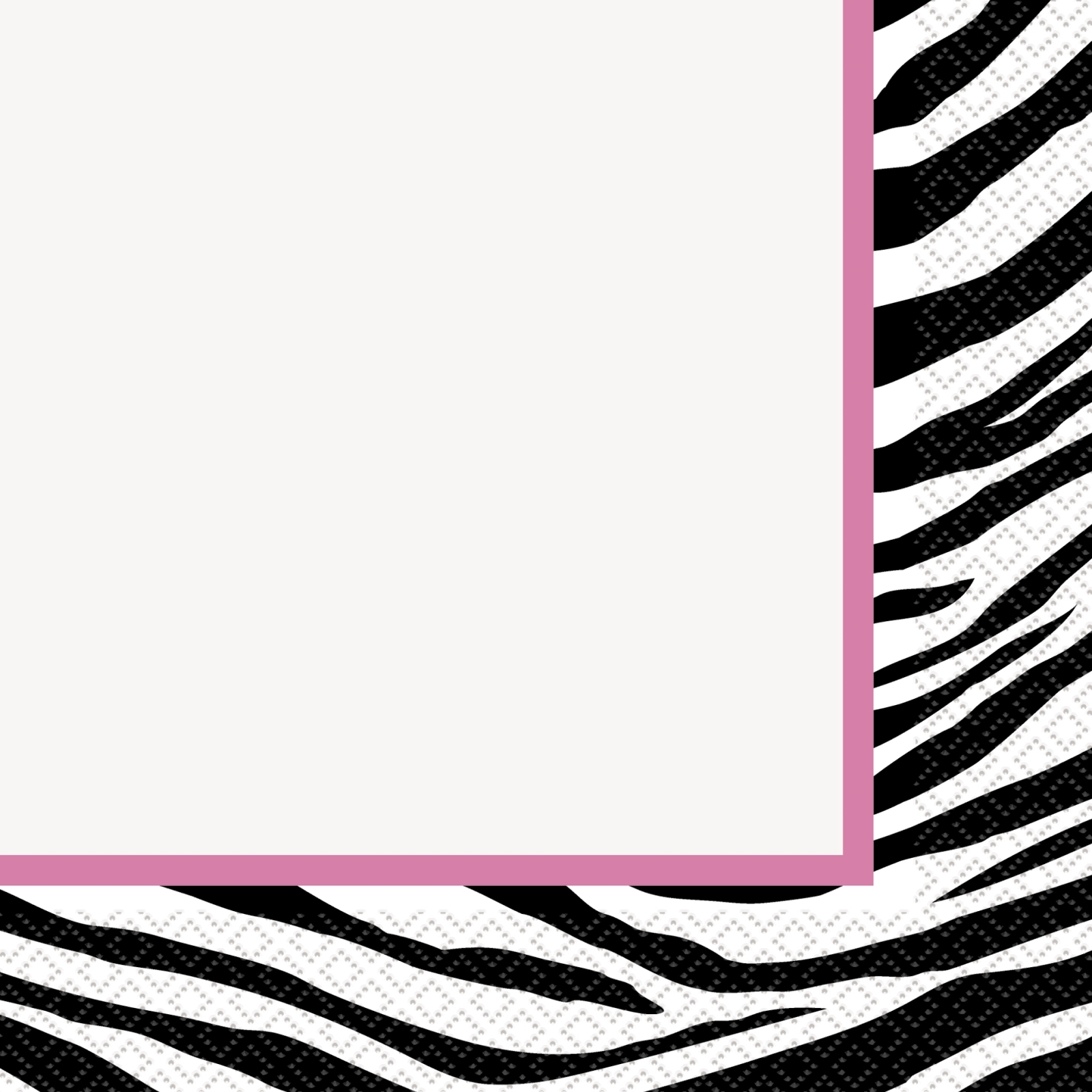 Zebra Passion Large Napkins / Serviettes (Pack of 16)
