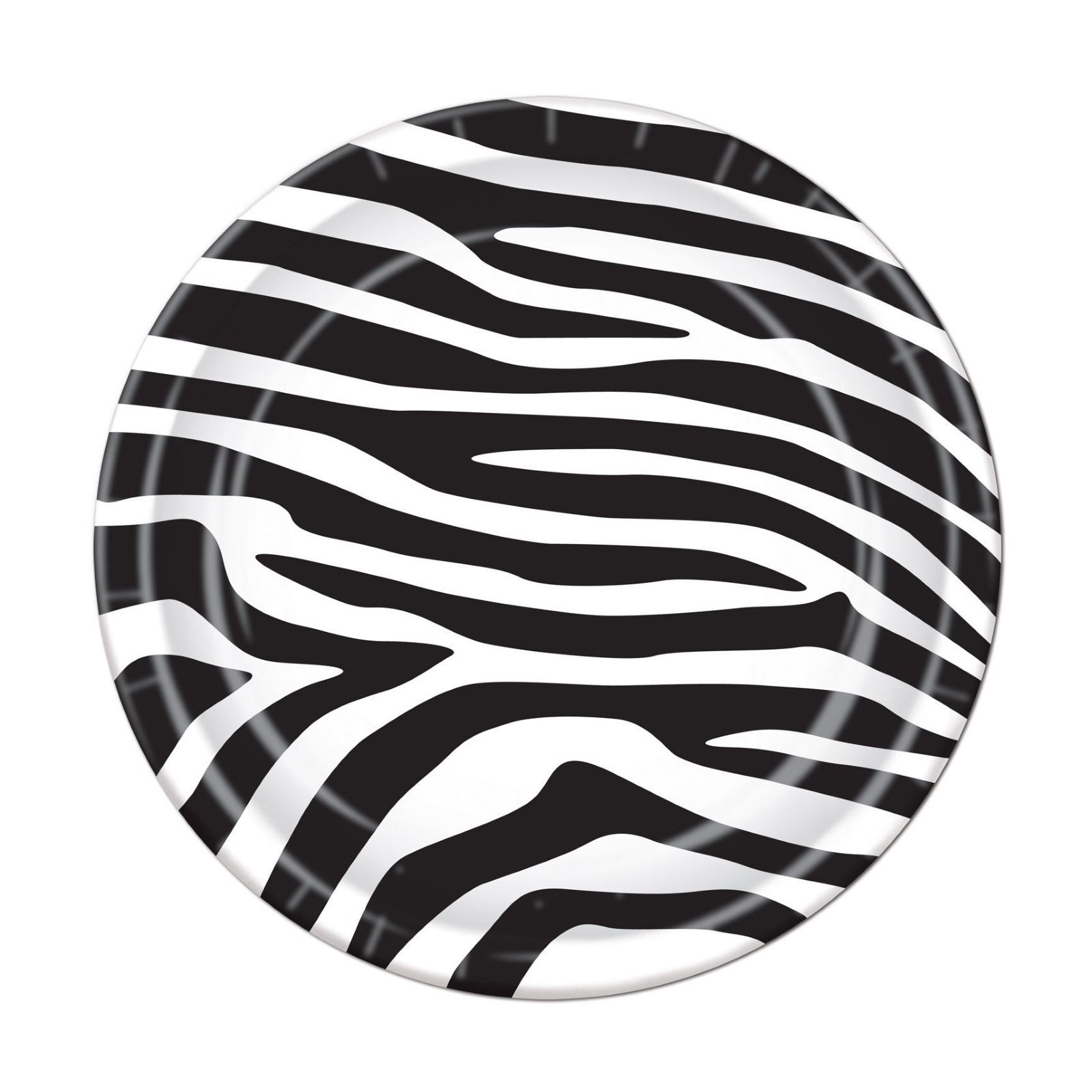 Zebra Print Small Paper Plates (Pack of 8)