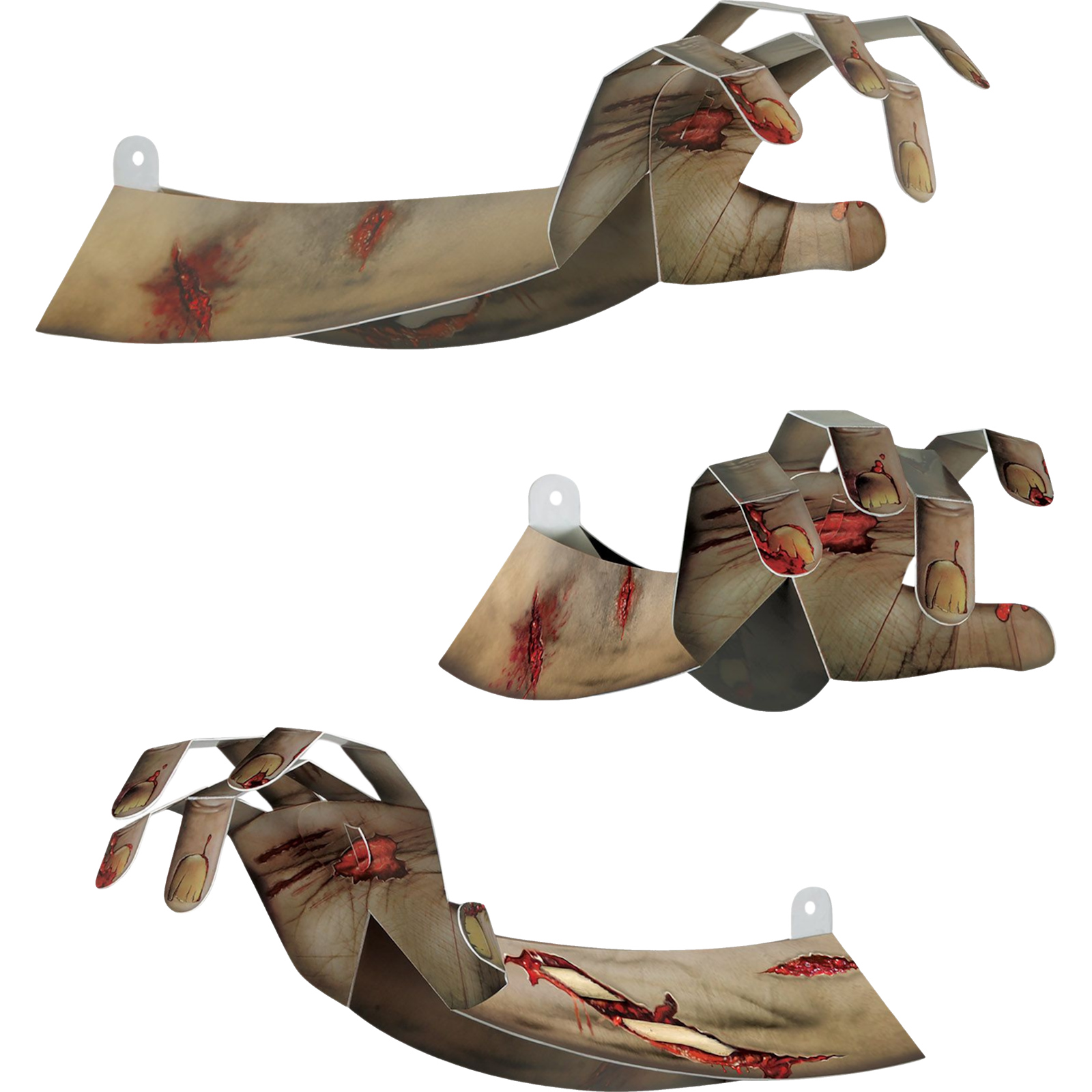 3D Zombie Hand Centerpieces (Pack of 4)