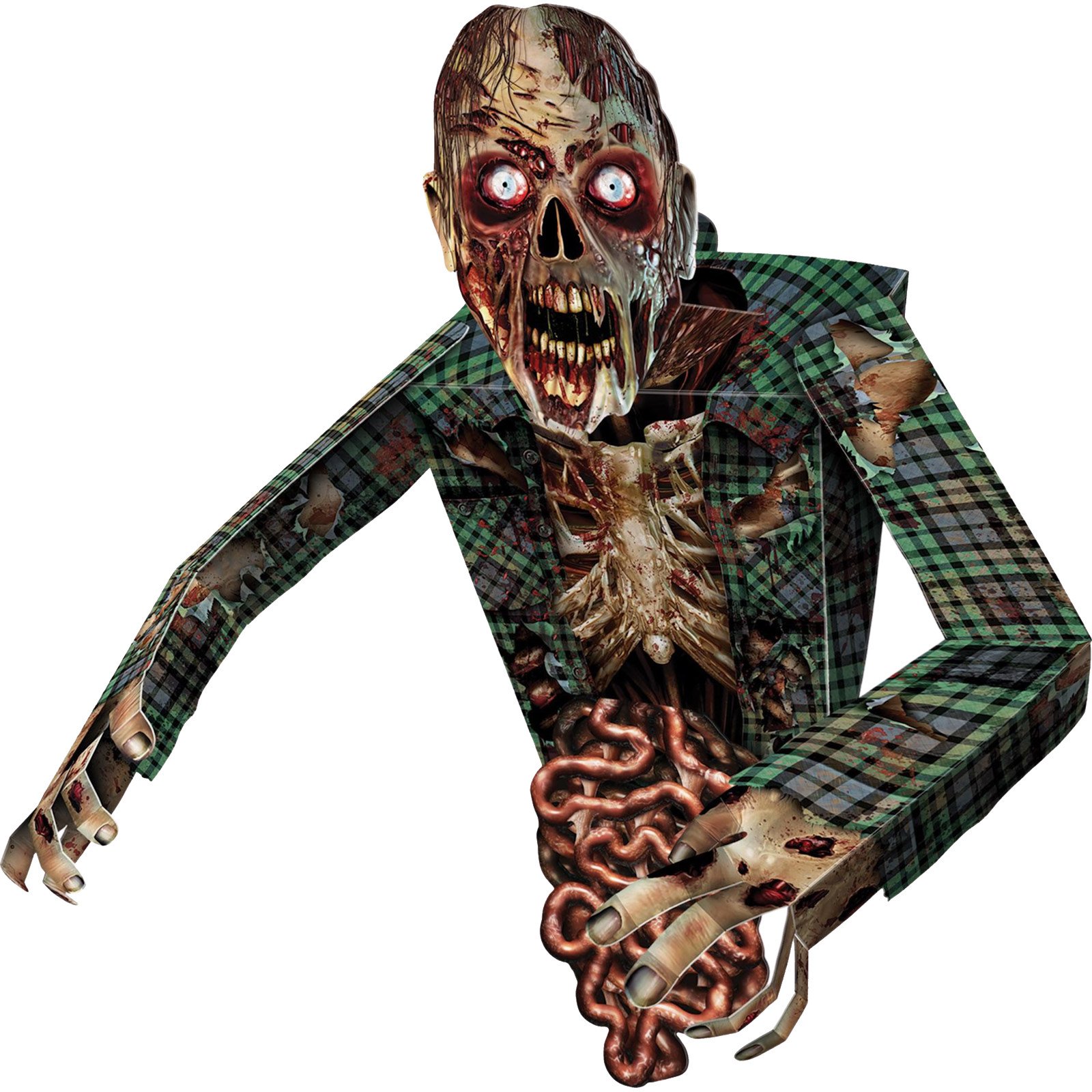 3D Zombie Character Hanging Cutout Or Centrepiece